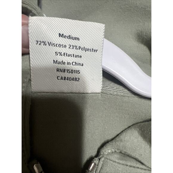 Varley Yates Half Zip Double Soft Sweat Shirt Green Sea Grass Medium VAR01657 - Picture 9 of 9